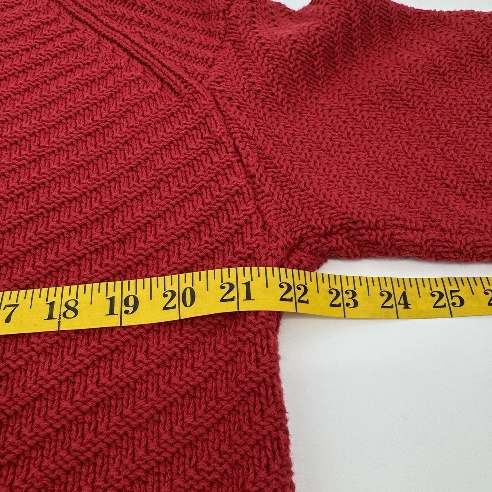 Universal Thread Red‎ Textured Knit Sweater XXL Oversized Chunky Cozy Crewneck